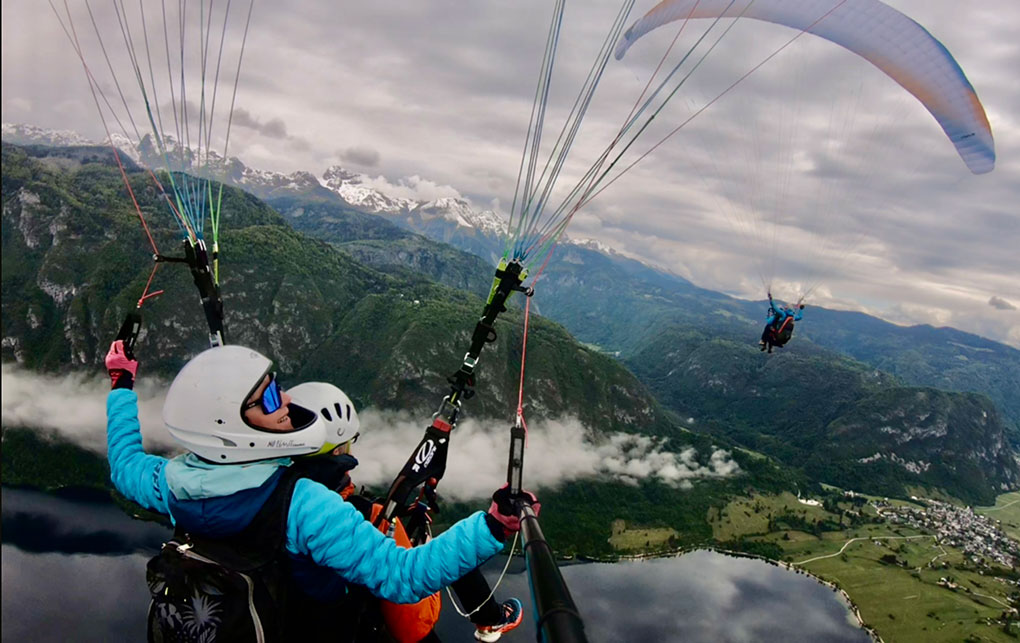 Gliding over the Bohinj Mountains (Endurance flight)